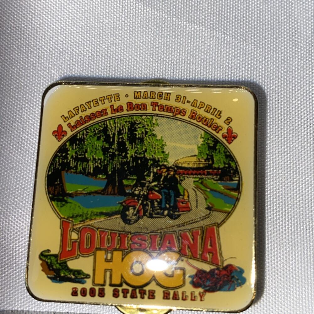 Harley Davidson 2005 Louisiana State Rally HOG Owners Group Vest Jacket Pin